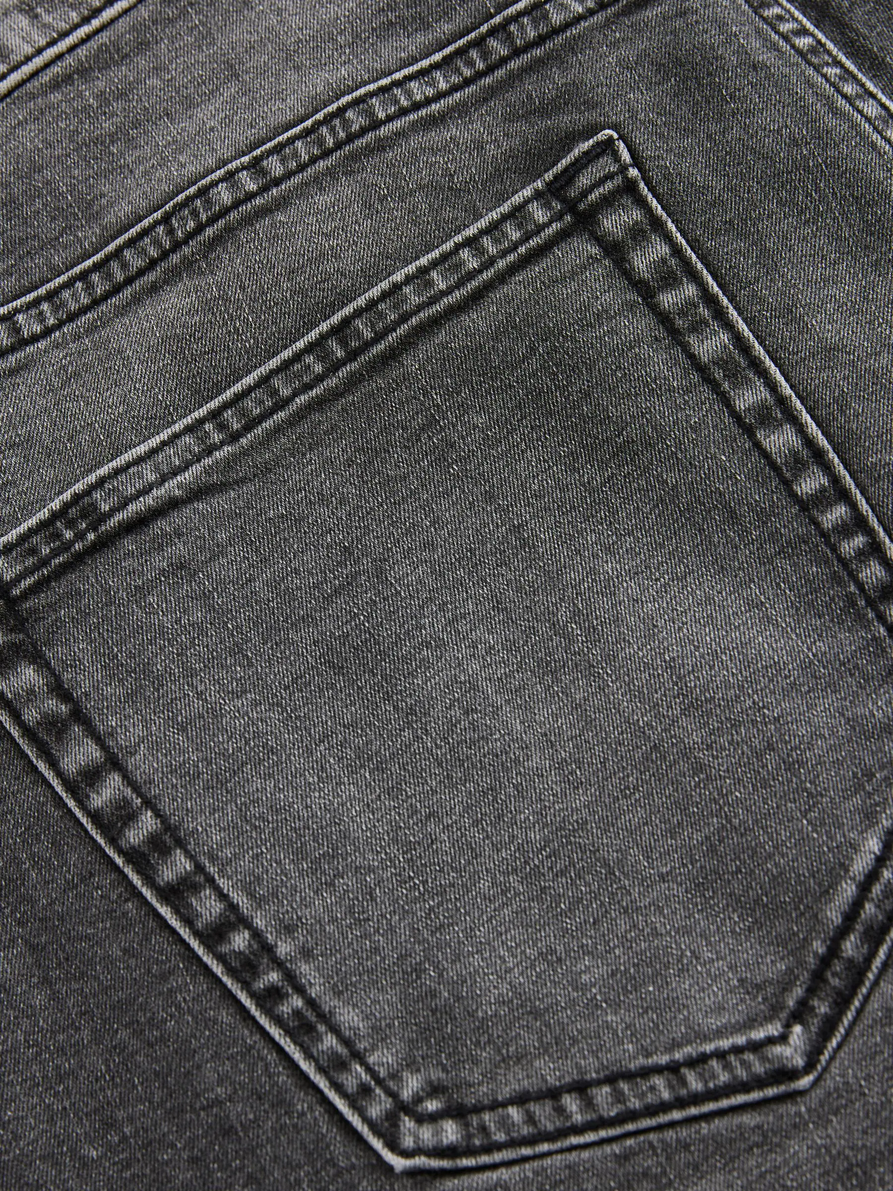 Grijs Vintage - Rechte, klassieke jeans met stretch