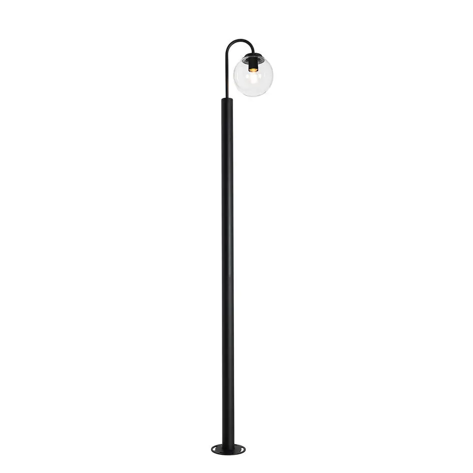 Qazqa staande buitenlampen sfera zwart e27