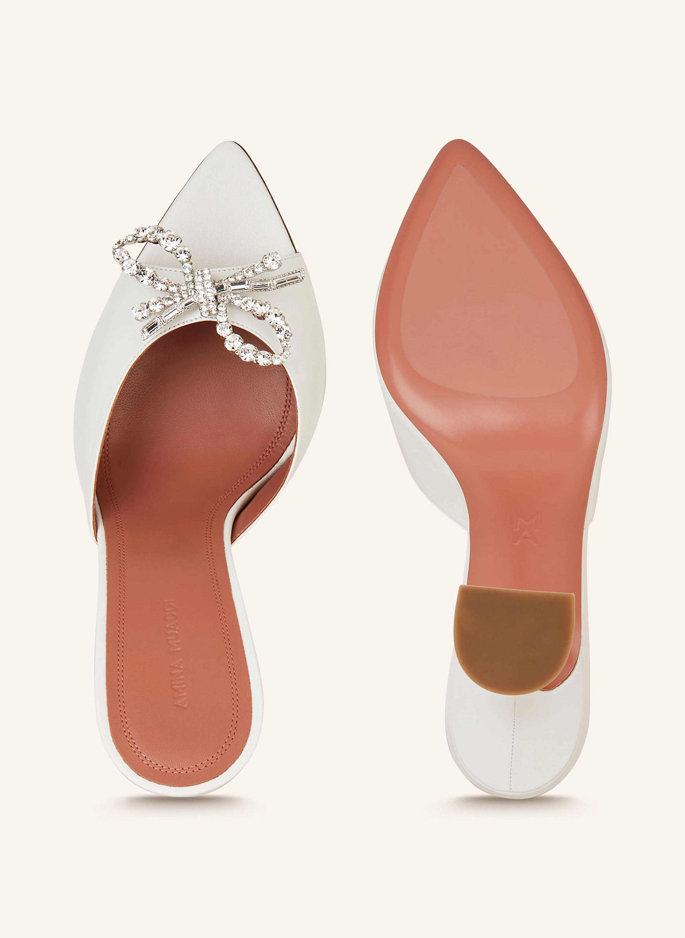 AMINA MUADDI Mules ROSIE mit Schmucksteinen