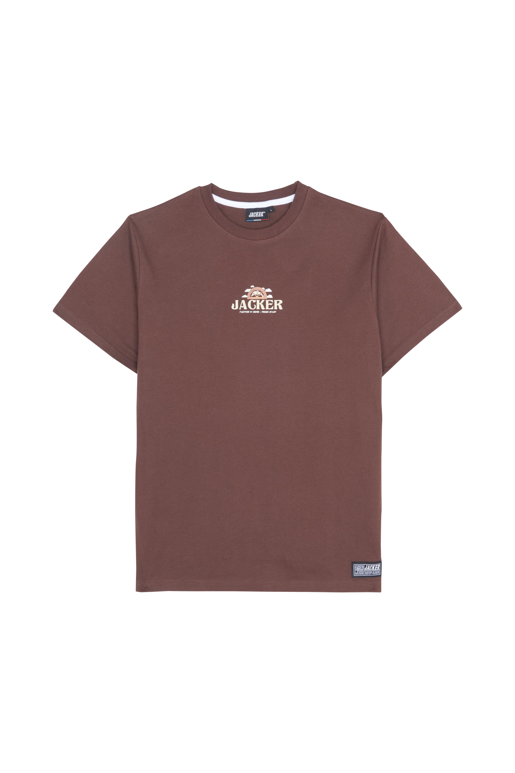 JACKER T-shirt  Fresh Start Marron