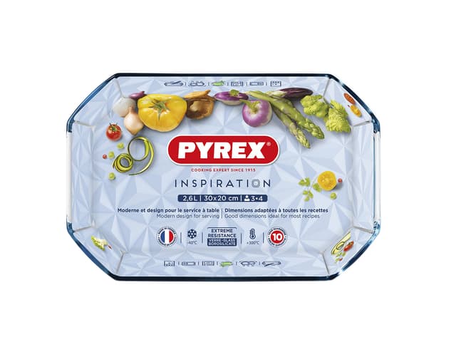 Pyrex Fad rektangulært Clear