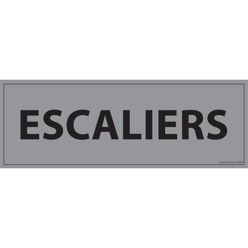 Plaque de porte ESCALIERS - 210 x 75 mm