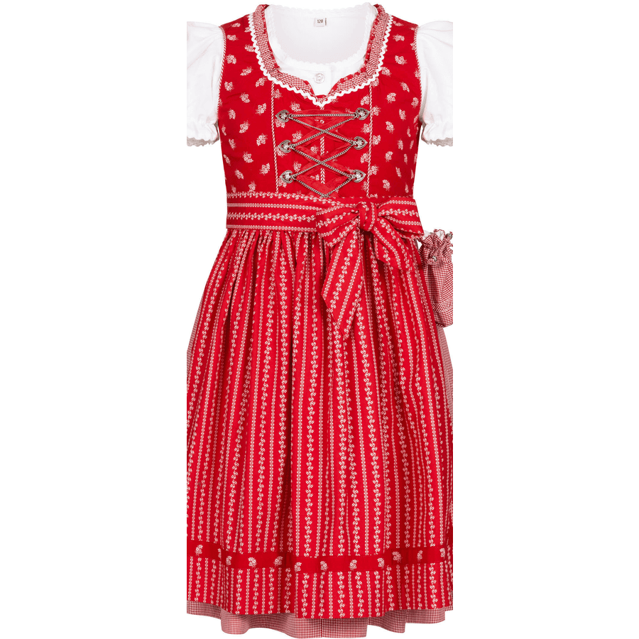 Nübler Kinderdirndl 3-teilig Larissa Rot