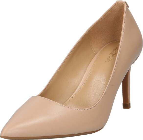 Michael Kors Alina Leren Décolleté in Blush Kleur Beige Dames