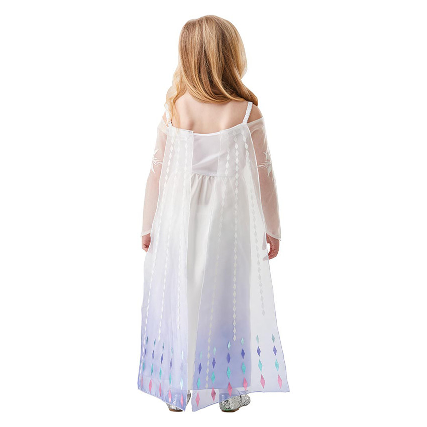 Déguisement Robe d'Elsa Reine des neiges à motifs taille 7-8 ans