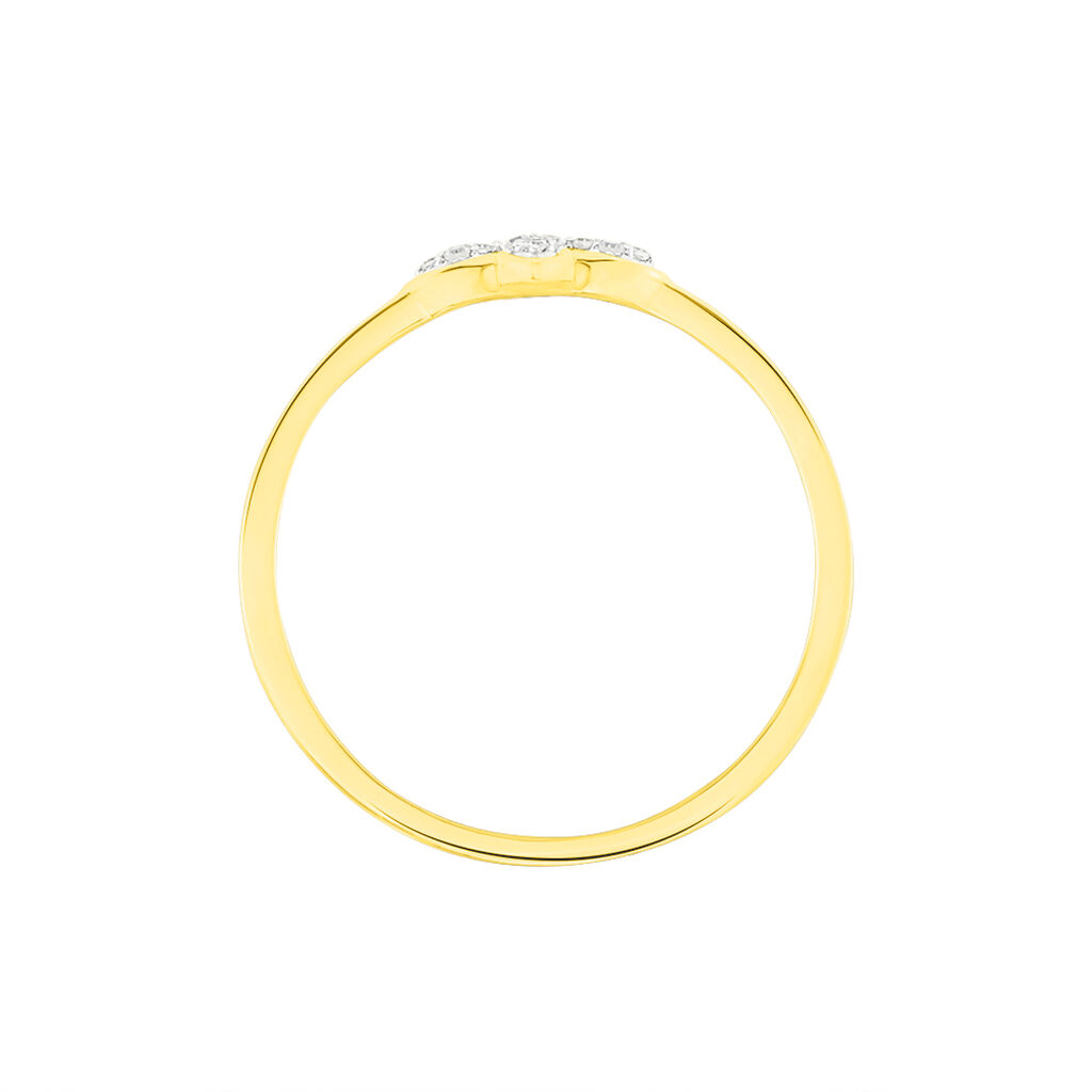 Bague Raskia Or Jaune Diamant