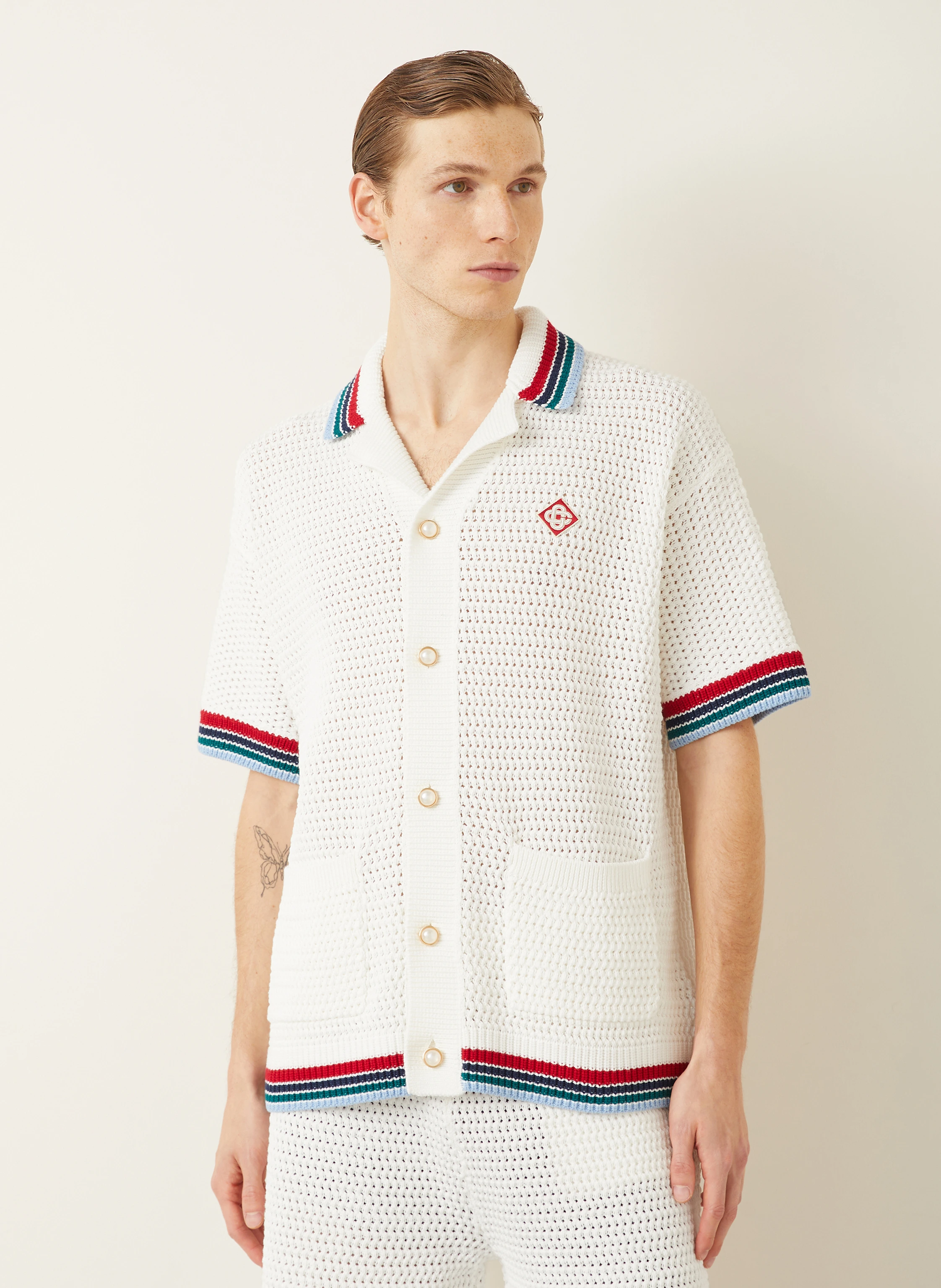 Casablanca Strickhemd Comfort Fit