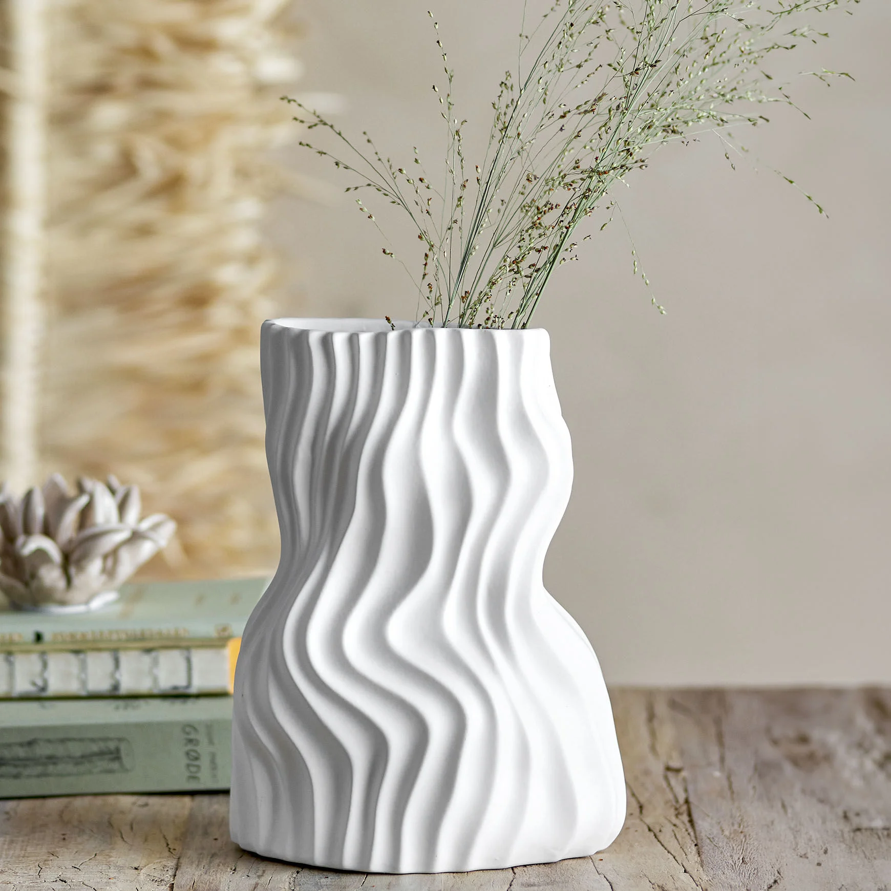 SAHAL - Vase céramique | Blanc