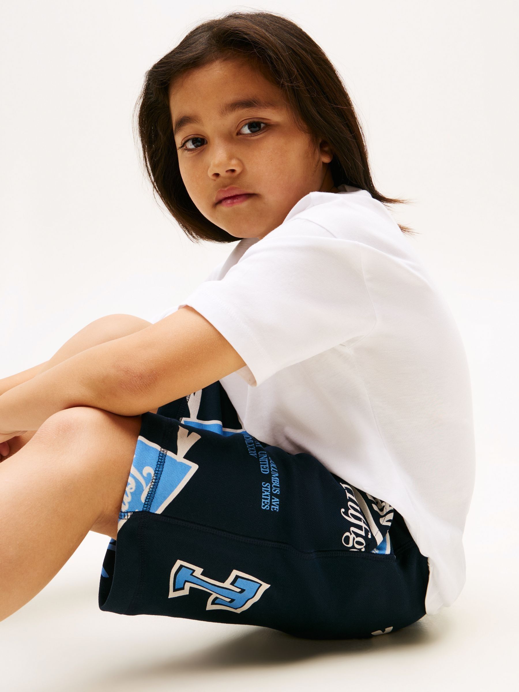 Tommy Hilfiger All-Over Logo Print Sweat Shorts