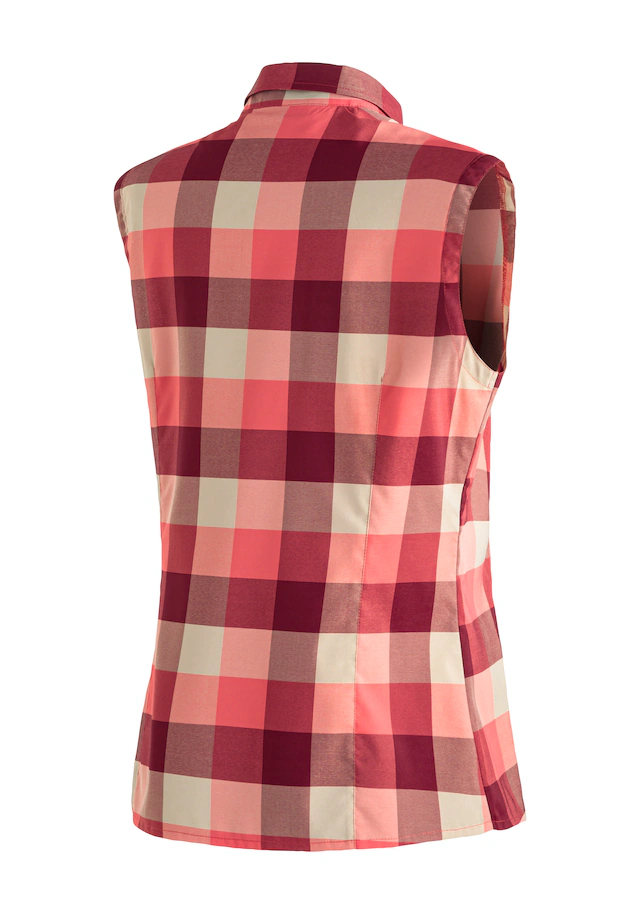Maier Sports Funktionsbluse »Sana sleeveless«, ärmellose Damen Bluse, atmungsaktive Karobluse