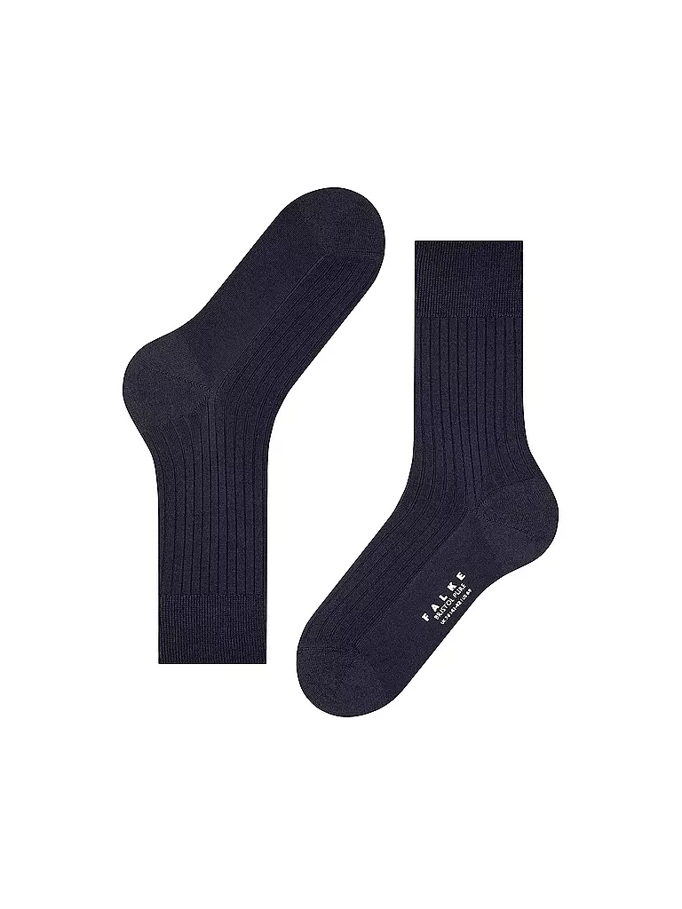 FALKE Socken BRISTOL PURE dark navy blau