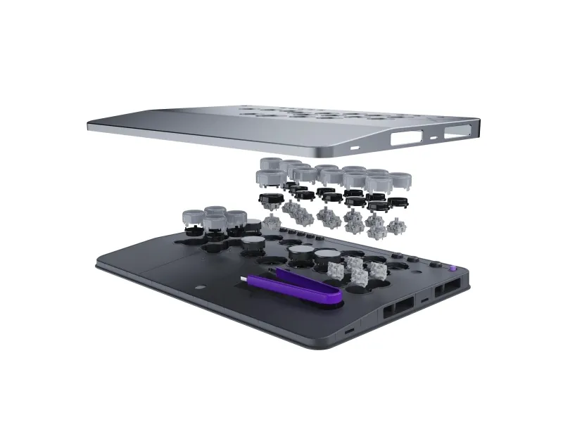 PDP Victrix Pro KO Leverless Fight Stick, Kamppind, PC, Xbox Series S, Xbox Series X, Knappen Makro, Ledningsført, USB, USB Type-C