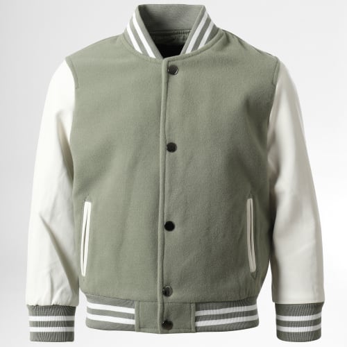 Veste Teddy Enfant QQ160Q22 Vert Kaki