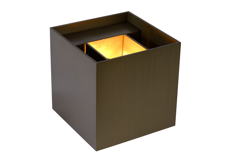Lucide Xio wandlamp 10x10cm G9 bruin