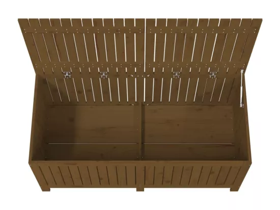 Boîte de rangement de jardin Marron miel 147x68x64 cm Bois pin
