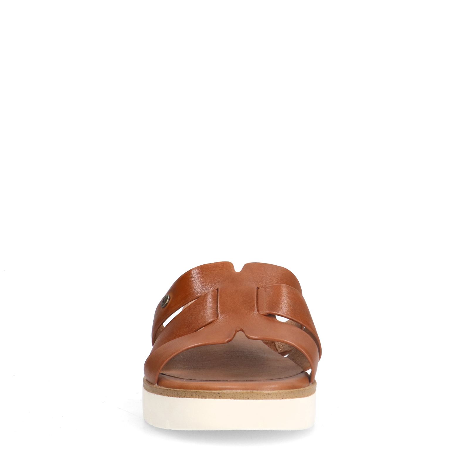 Bruine leren sandalen