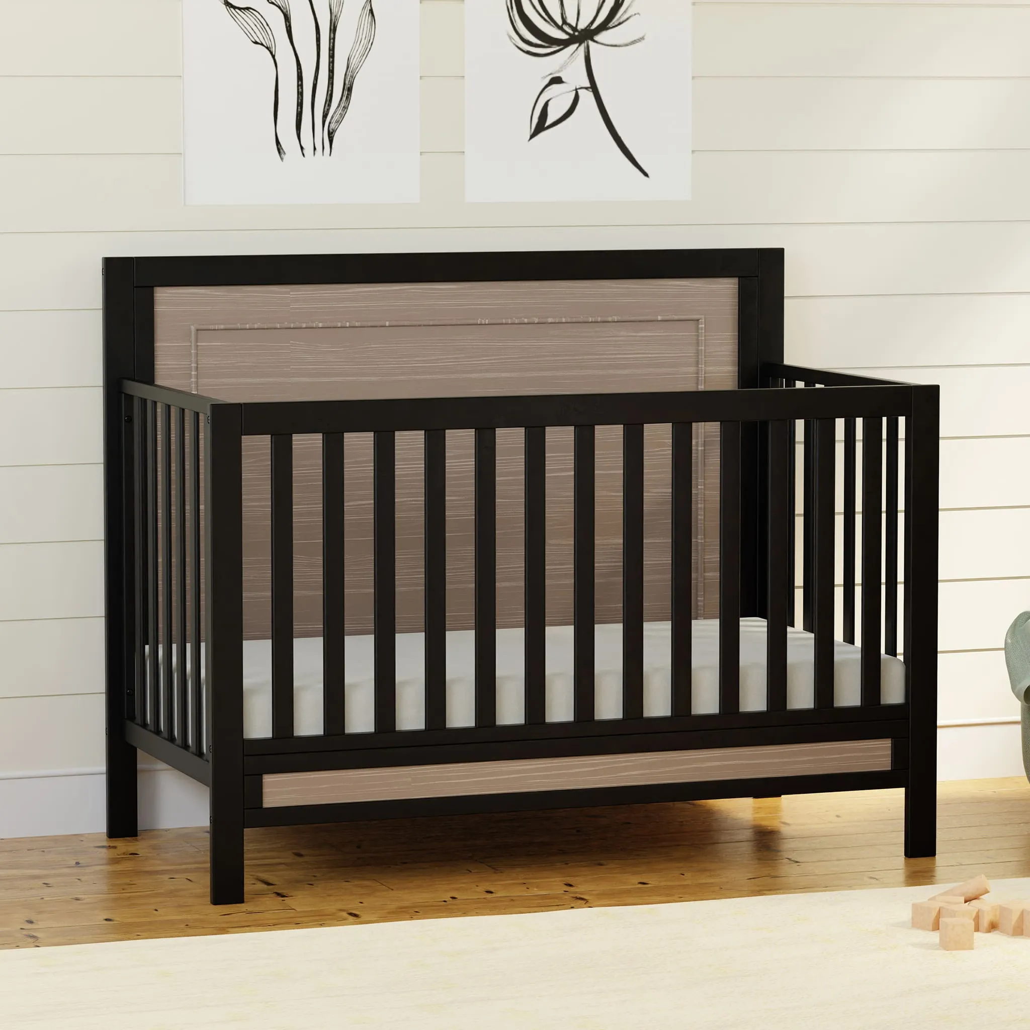 DaVinci Couchette Convertible 4-en-1 Radley - Ébène et Bois Côtier