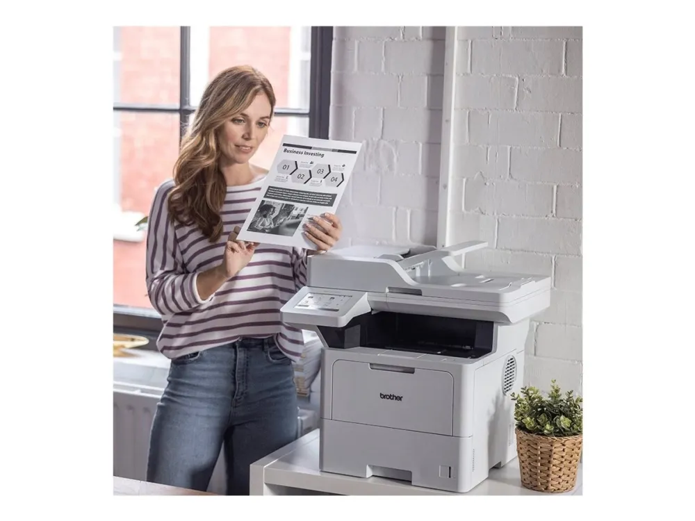 Brother MFC-L6710DW - Multifunktionsprinter - S/H - laser - A4/Legal (medie) - op til 50 spm (kopiering) - op til 50 spm (udskriver) - 520 ark - 33.6 Kbps - USB 2.0, Gigabit LAN, Wi-Fi(n)