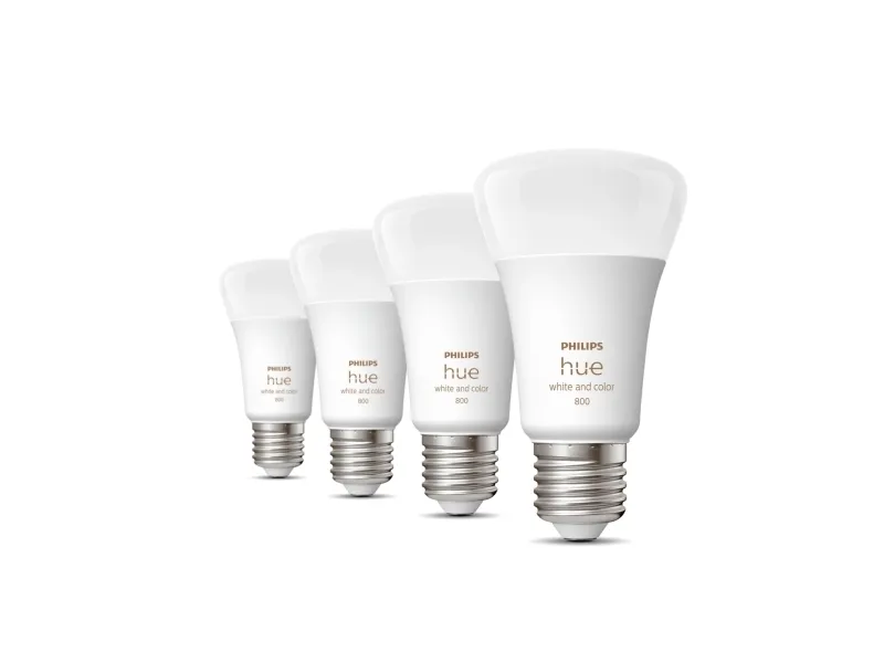 Philips Hue White Color Ambiance - E27 pærer - 4-pak