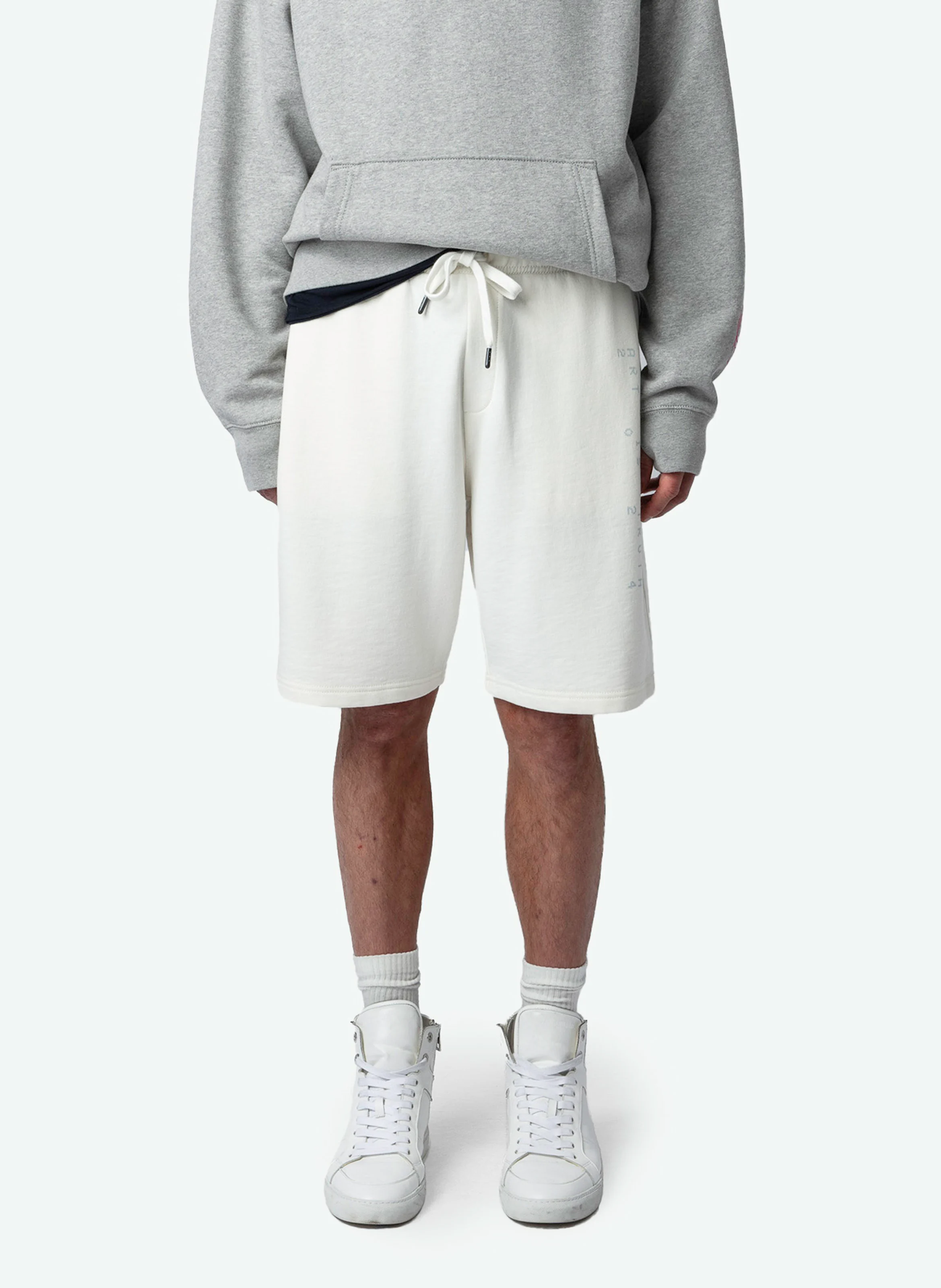 PARTY - Short droit en coton bio | Blanc