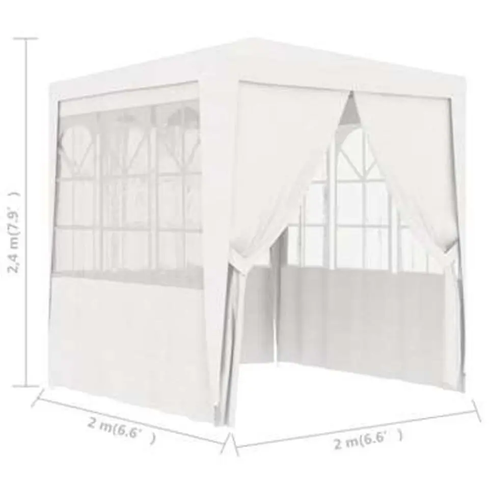 vidaXL - Partytent - Wit - Polyetheen
