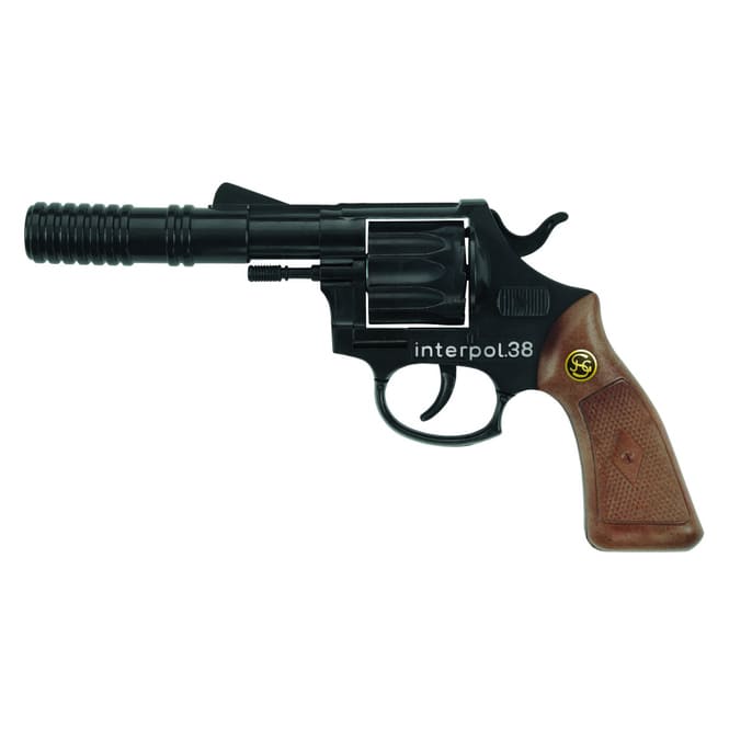 Spielzeug-Pistole - Interpol - ca. 23 cm