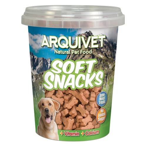 Petiscos Arquivet Soft Bones para Cães, Sabor Salmão