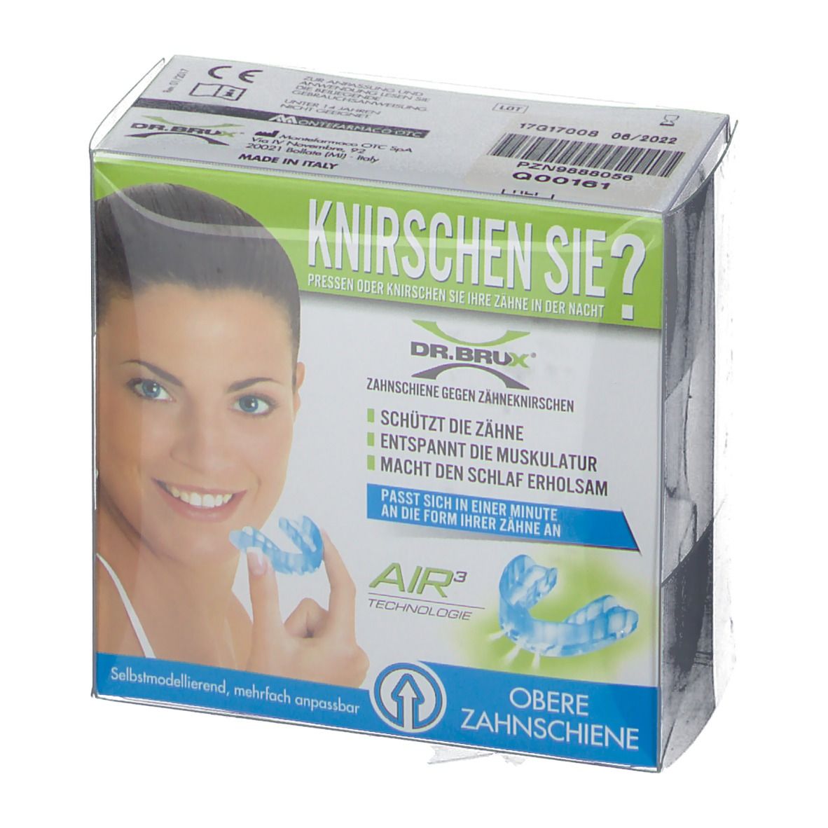 DR. BRUX® Knierschschiene transparent