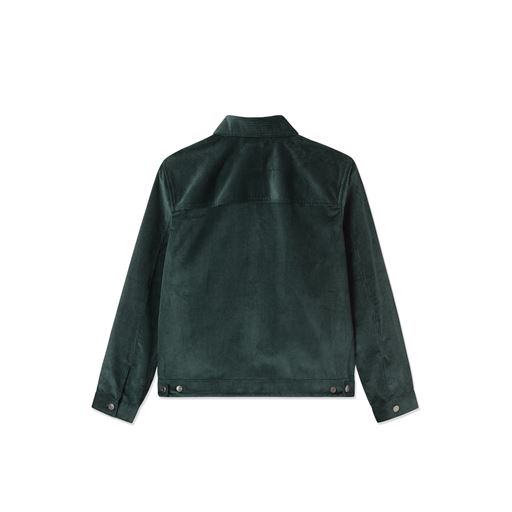 Wood Wood Eban 8w Zip Jakke, Dark Emerald, S