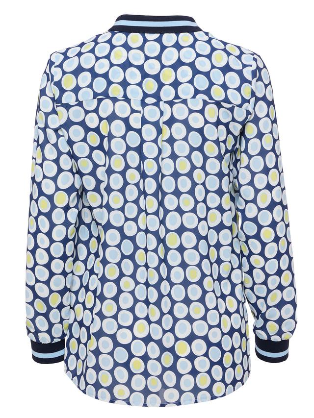Bluse Strickbündchen