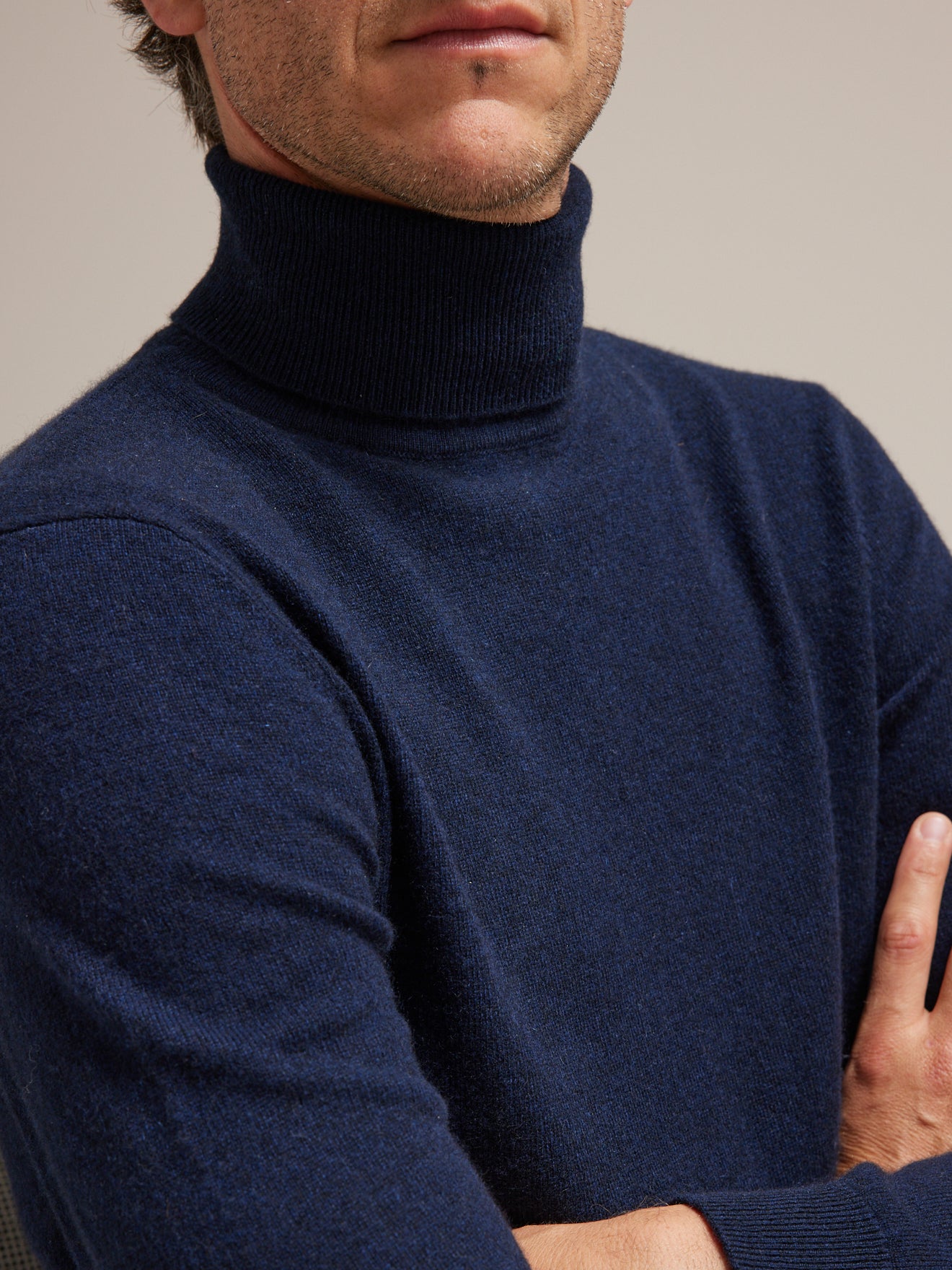 Pull col roulé homme - collection cachemire