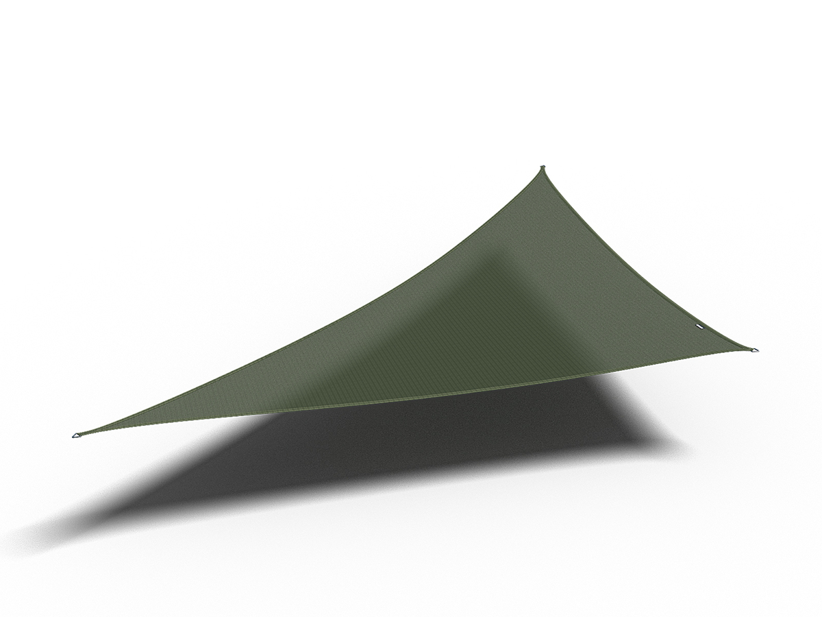 Platinum Coolfit 7,1 x 5,0 x 5,0 m 90° schaduwdoek - Olive