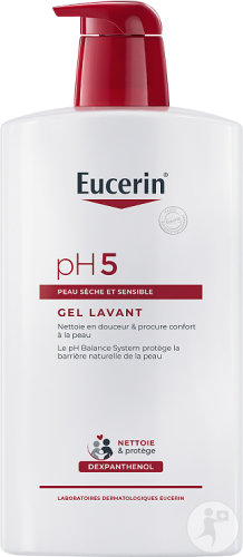 Eucerin pH5 Gel Lavant Peau Sèche Et Sensible Flacon Pompe 1000ml