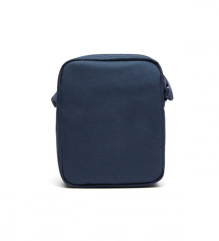 Bolsa de ombro Lacoste com zíper azul marinho