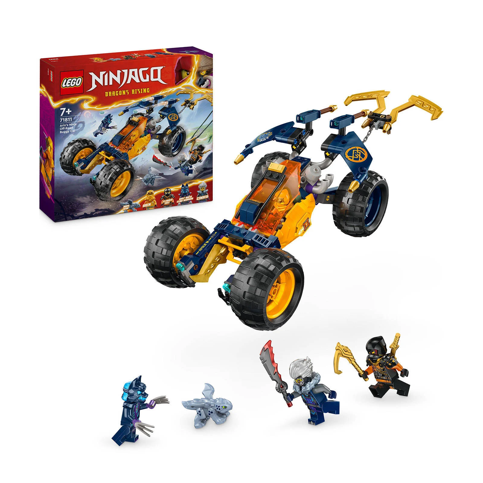 LEGO Arins ninjaterreinbuggy Voertuig en Draken Speelgoed Set voor Kinderen 71811