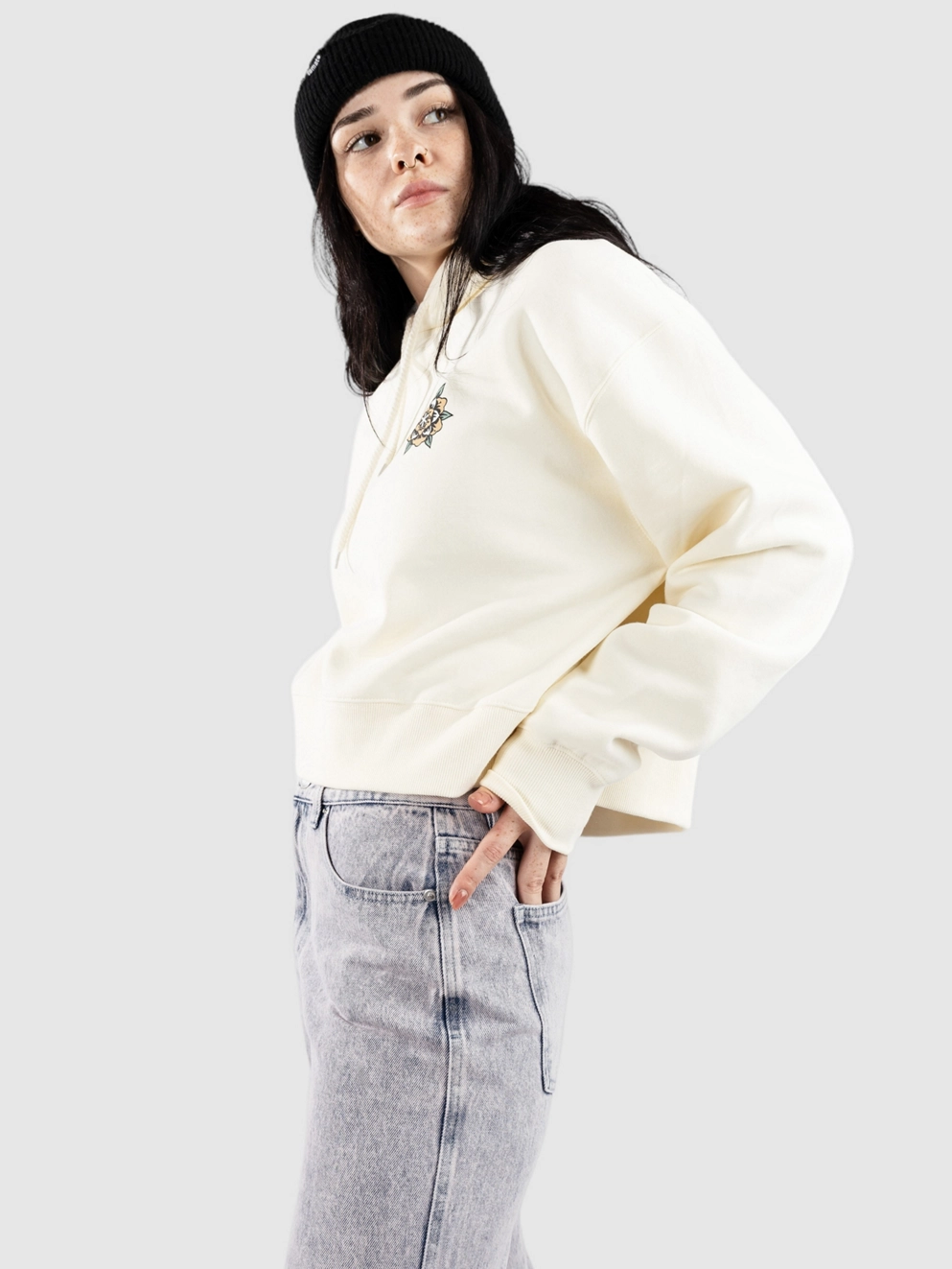 Santa Cruz Heart Set Hoodie off white