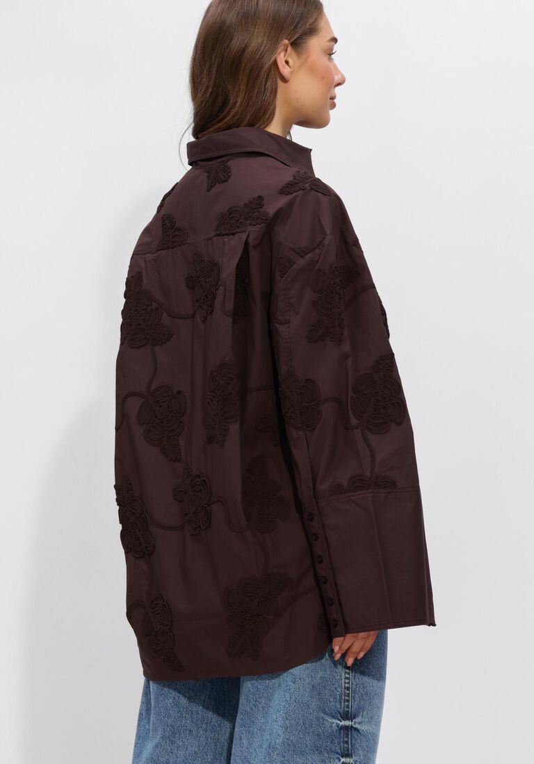 bruine rotate blouses flower oversized shirt