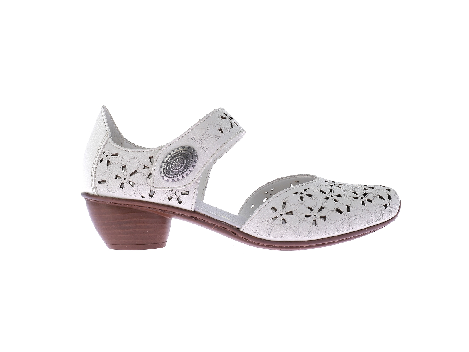 Rieker-43786 Cuir Blanc