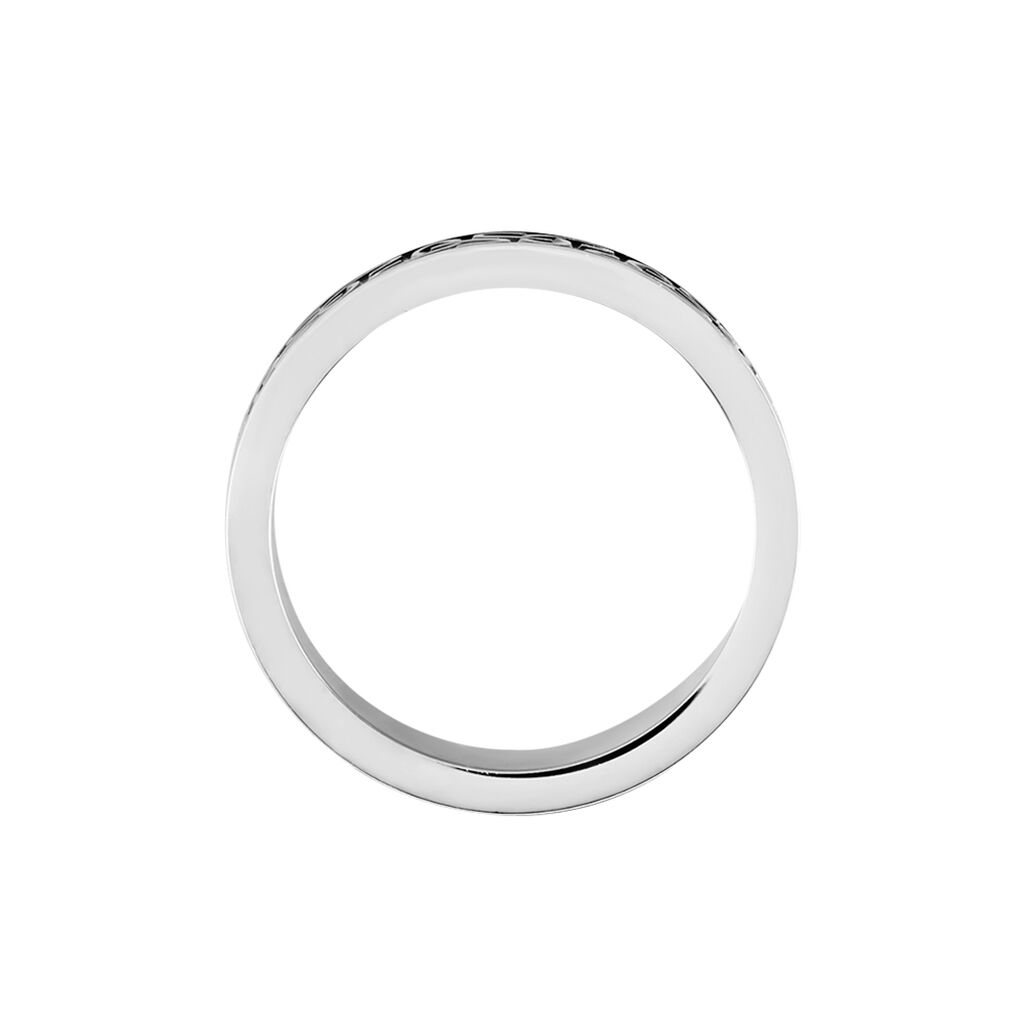 Bague Acier Blanc Ugo