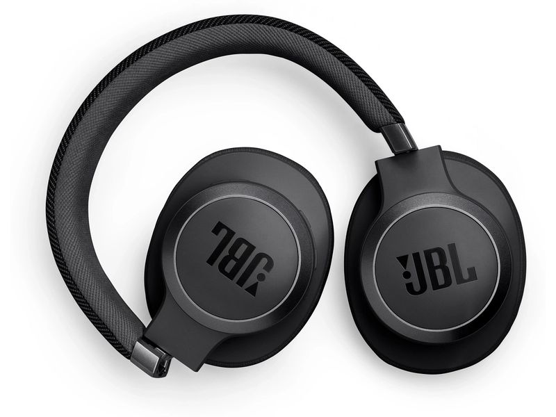 JBL Wireless Over-Ear-Kopfhörer Live 770NC Schwarz Kabelloser Over-Ear-Kopfhörer mit True Adaptive Noise Cancelling