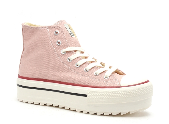 Victoria boots bottine femme tribu doble lona  1061121 rose