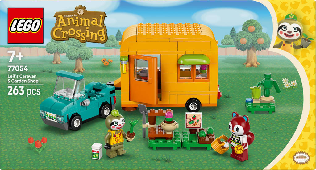 Animal Crossing Leifs caravan en tuinwinkel bouwset 77054