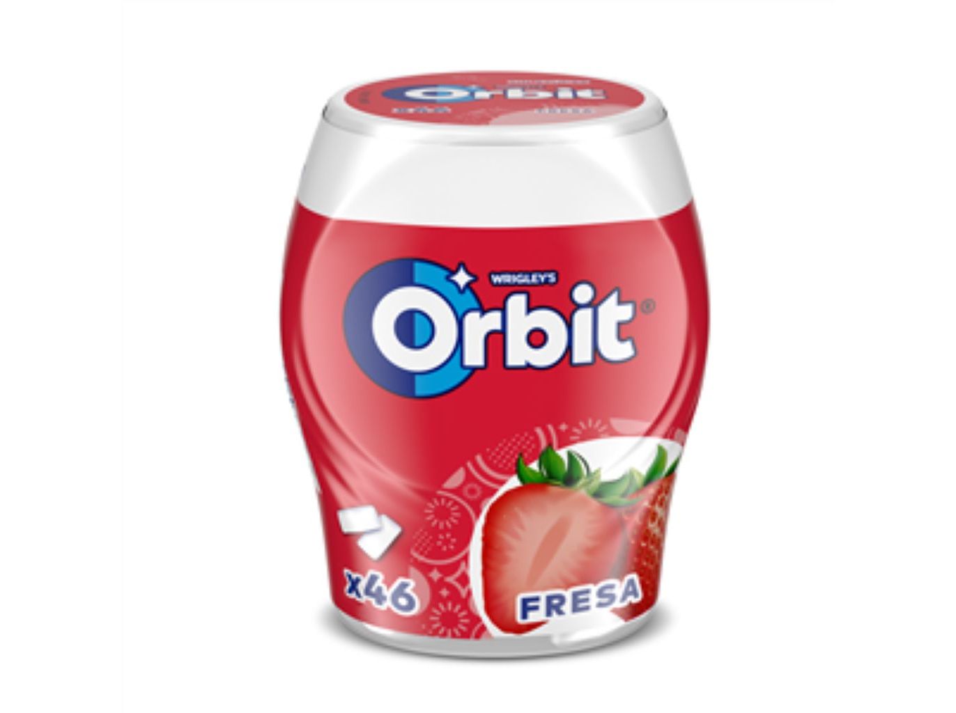 PASTILHAS SEM ACUCAR ORBIT MORANGO 64 G