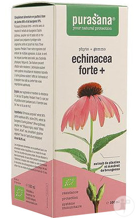 Purasana Echinacea Forte+ Complément Alimentaire Flacon 100ml