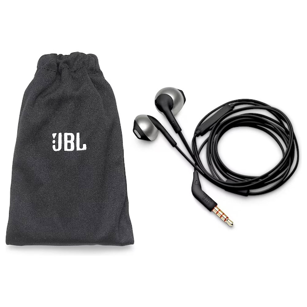 T205 In-Ear Kopfhörer 3.5mm Klinken Anschluss mit Mikrofon (JBLT205BLK) - Schwarz