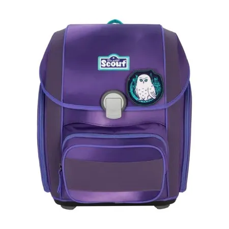 Scout Schulranzen-Set Genius Exklusiv Superflash Purple Magic, 4-teilig
