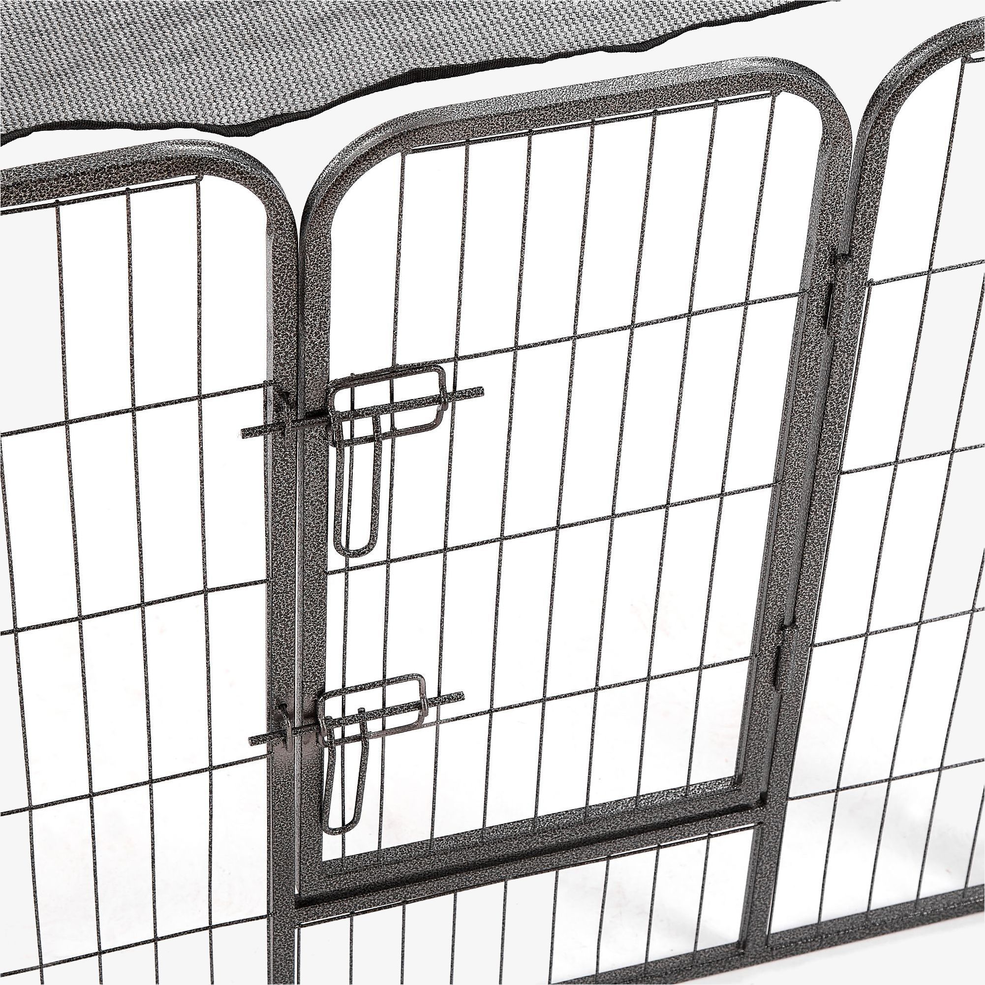 Welpenlaufstall 80 cm mit Schutzplane