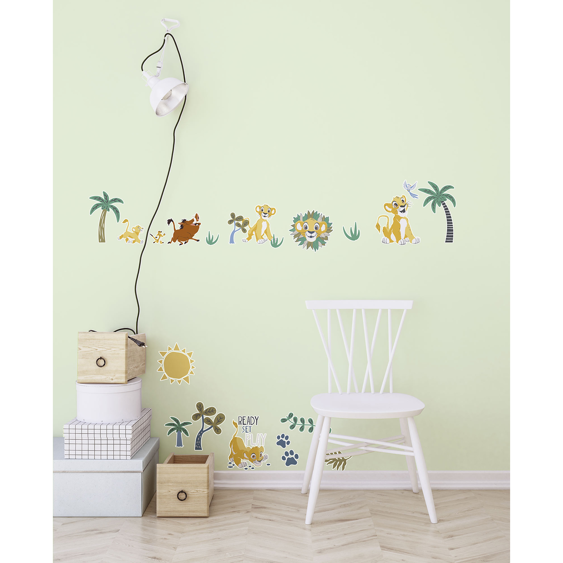 Wandtattoo LION KING PALMTREES - 50x70 cm