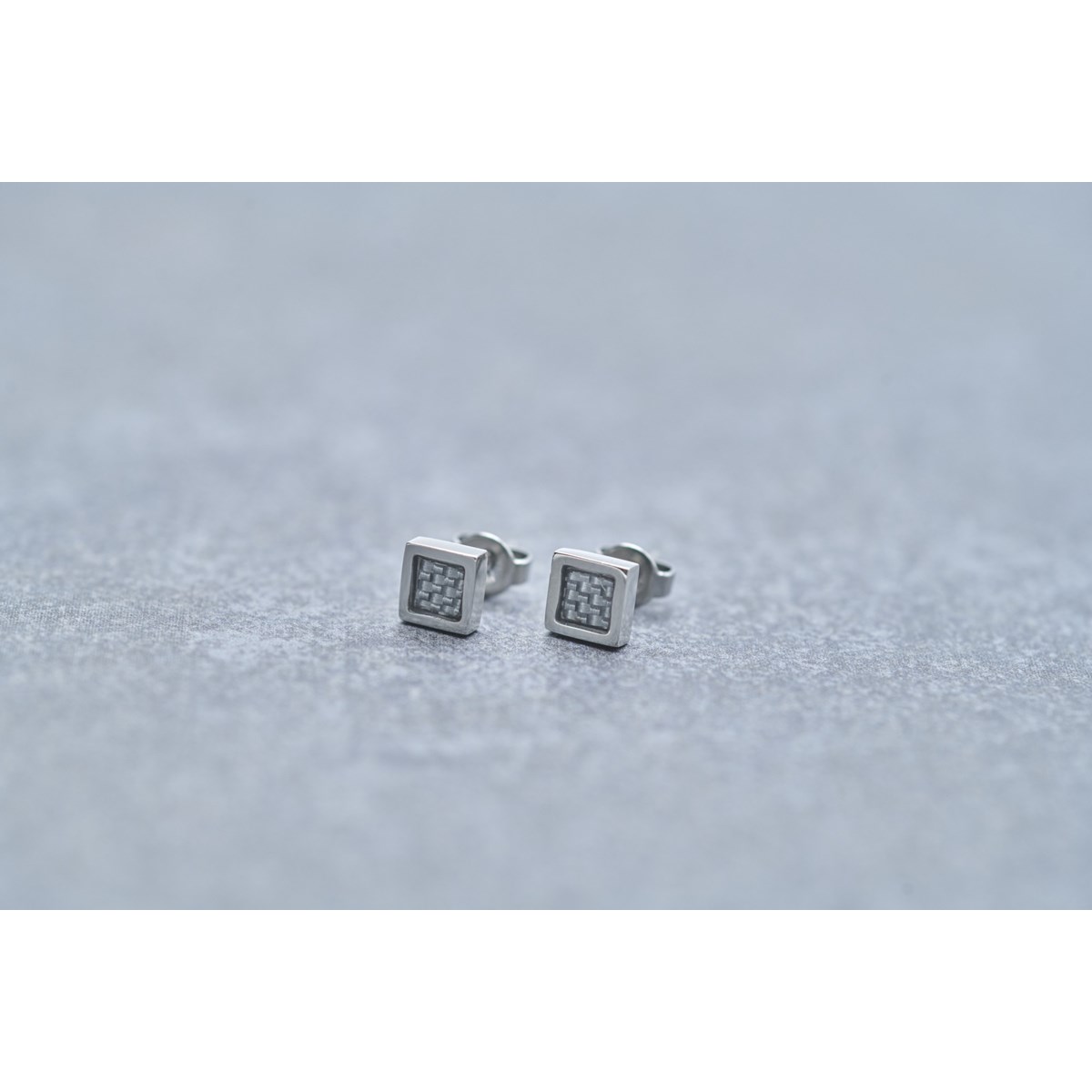 Boucles d'oreilles clous Cédric en Acier 316L