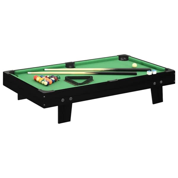 vidaXL Biljardbord mini 92x52x19 cm svart og grønn